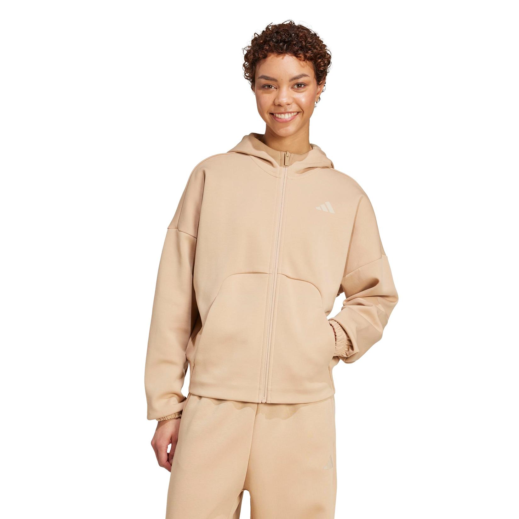 Adidas Женски дуксер W Fi Sl Fz Hd JX0440, Беж