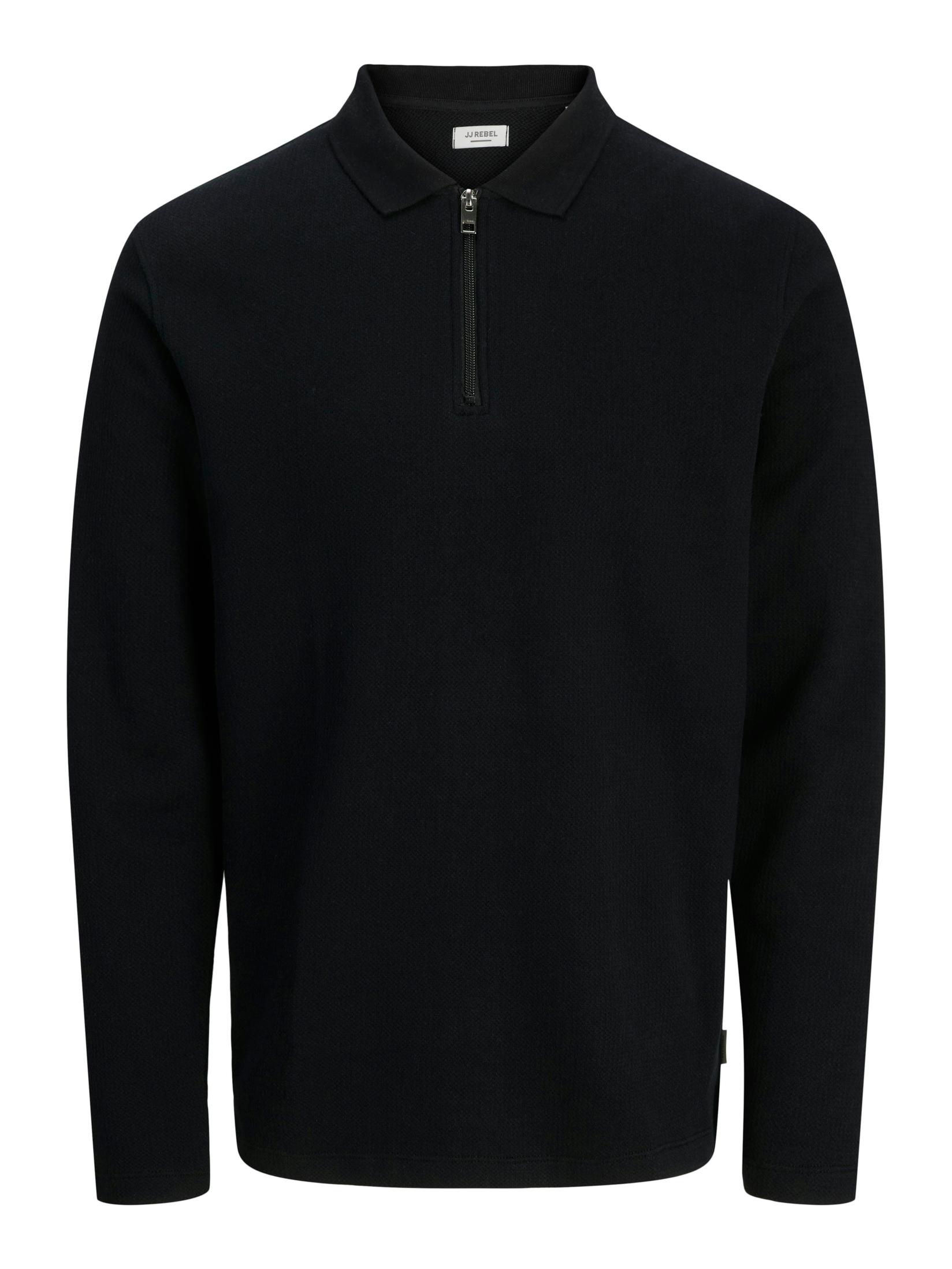 Машки џемпер JJ REBEL 12279437, црн