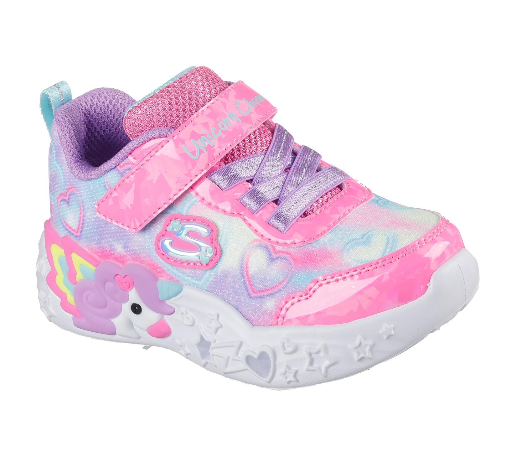 Skechers Патики за девојчиња S Lights-Unicorn Charmer-Lil, 303064N-PKMT, розеви