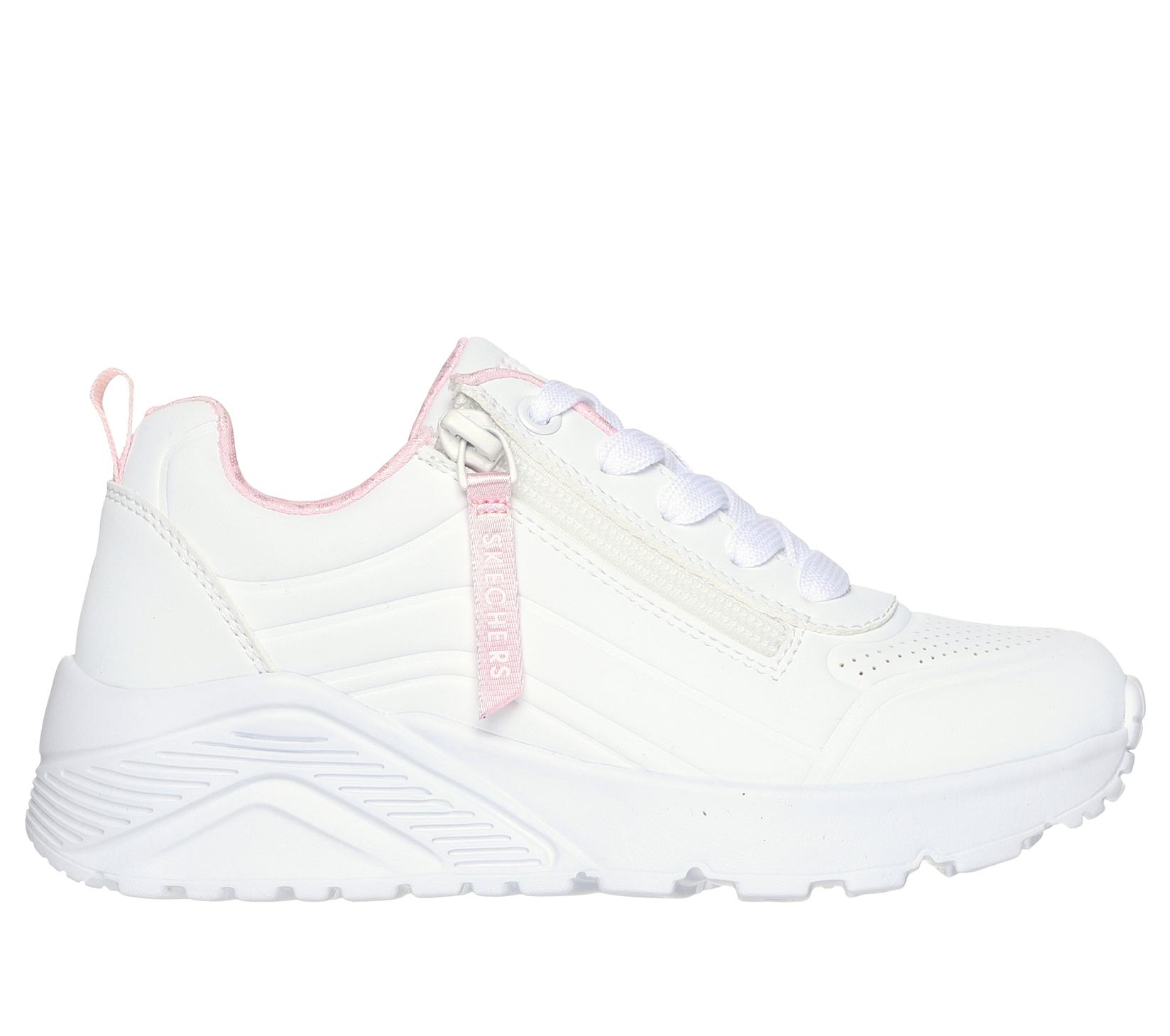 SKECHERS Патики за девојчиња Uno Lite-Easy Zip, 310387L-WHT, Бели