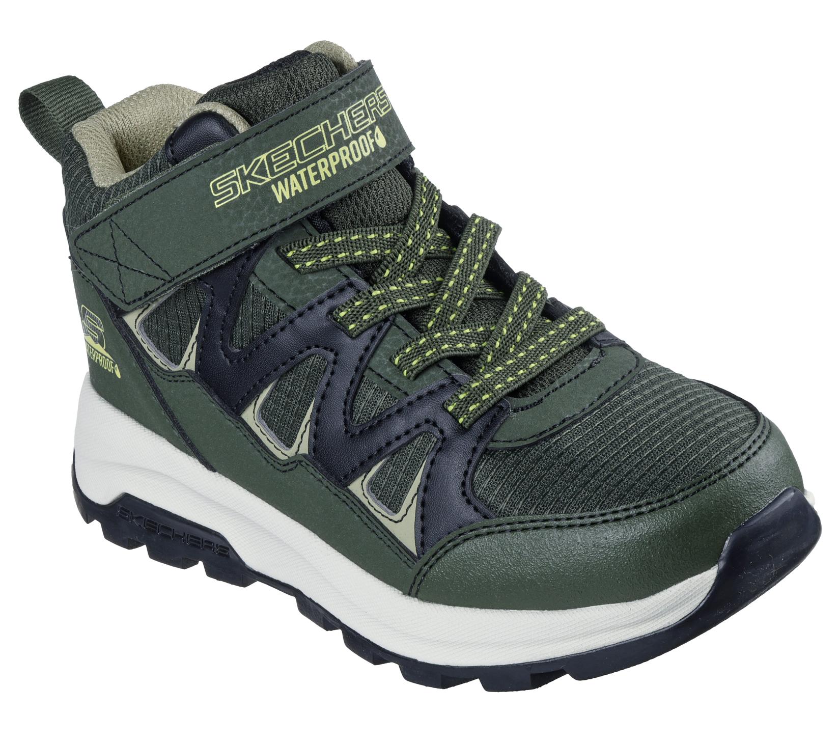 Skechers Чизми за момчиња Storm Blazer - Drizzle Squad, 406377L-OLBK, маслинести