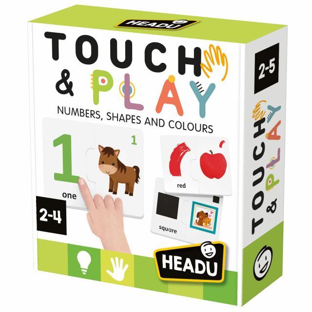 Headu Едукативна сензорна игра ФОРМИ, БОИ И БРОЈКИ - Touch and Play
