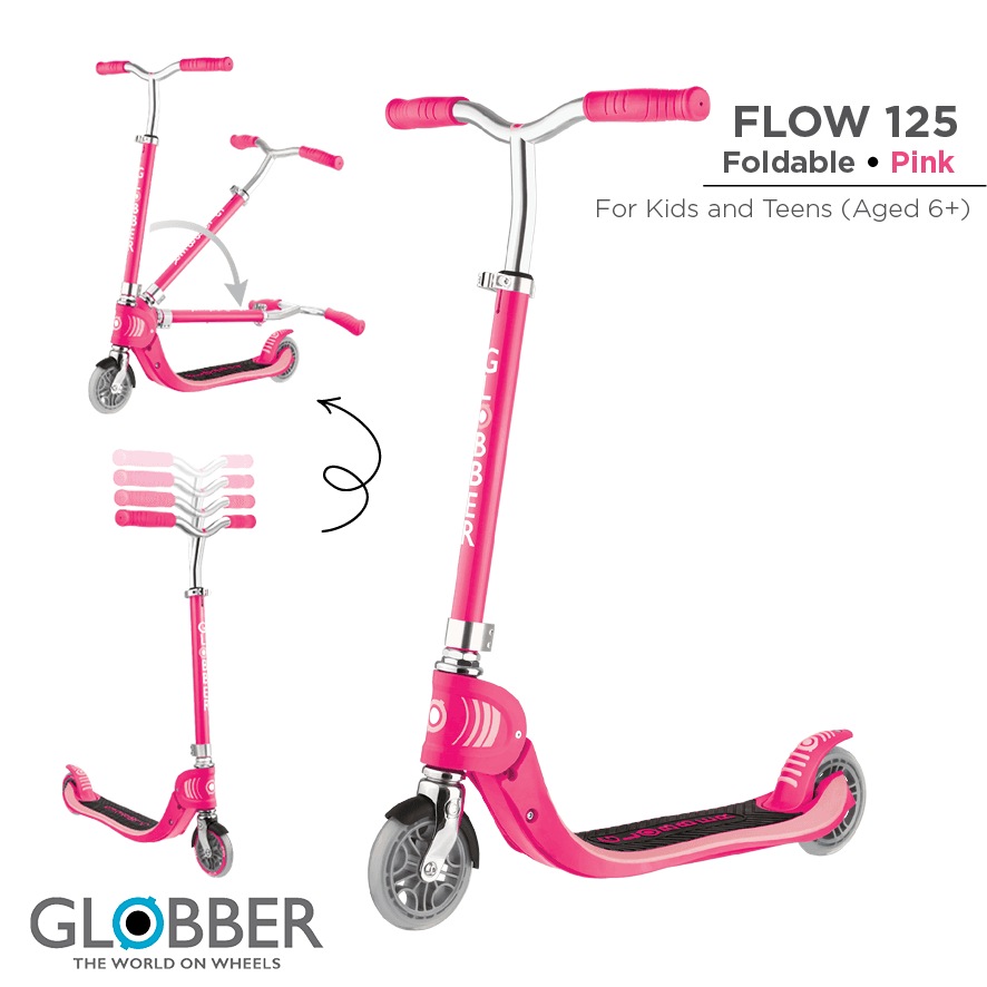 Globber Тротинет FLOW FOLDABLE 125 Розов