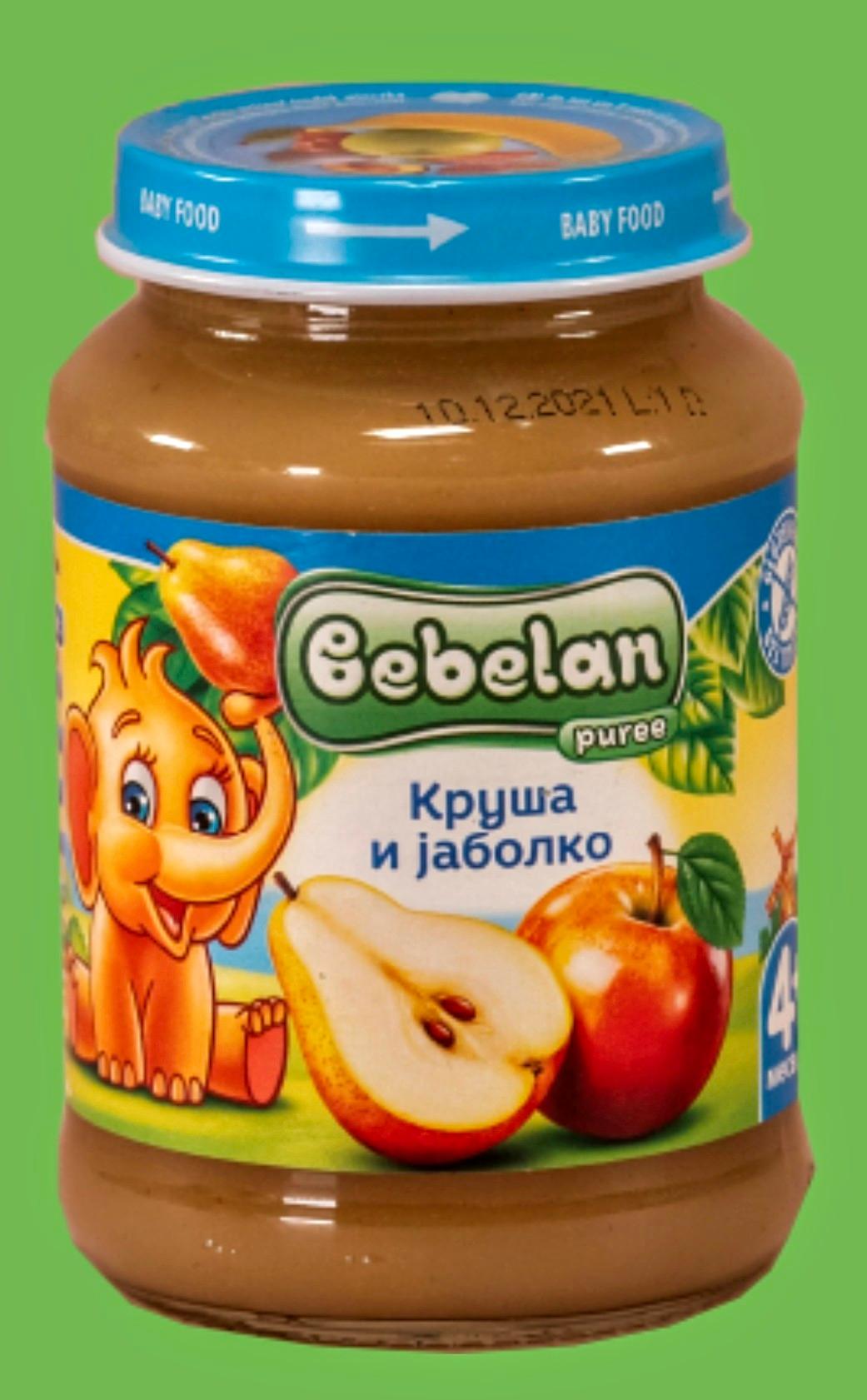 BEBELAN Каша 190г , Круша Јаболко, 4+