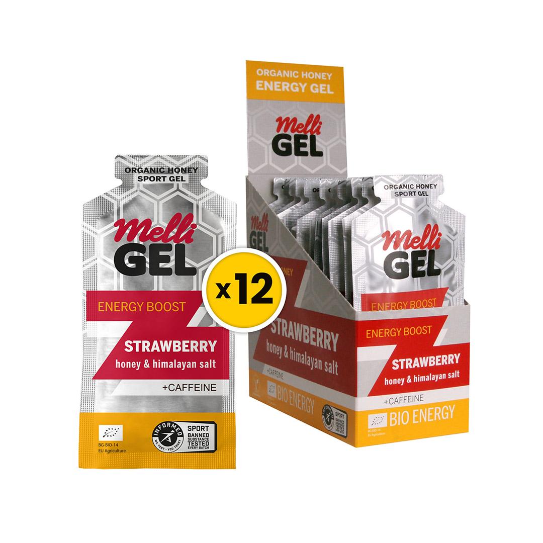 MELLIGEL BOX x12 Јагода + Кофеин