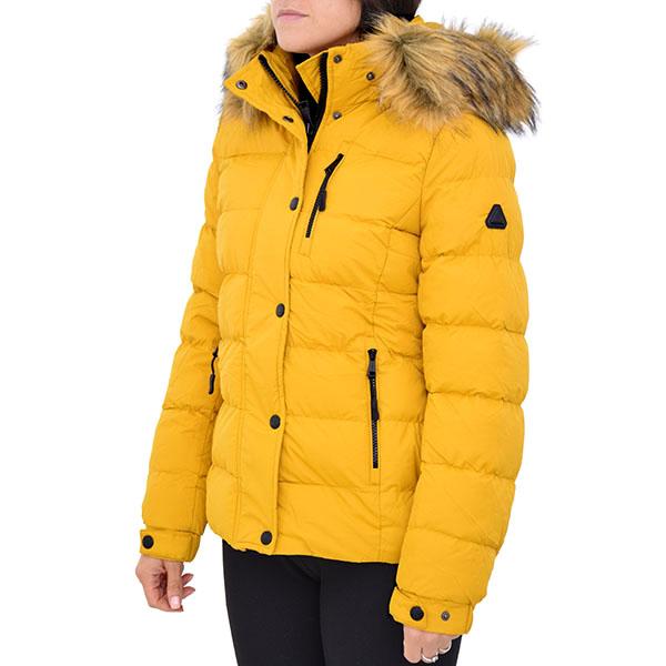 EASTBOUND Женска спортска јакна Wms кратка јакна со крзно EBW672 Жолта