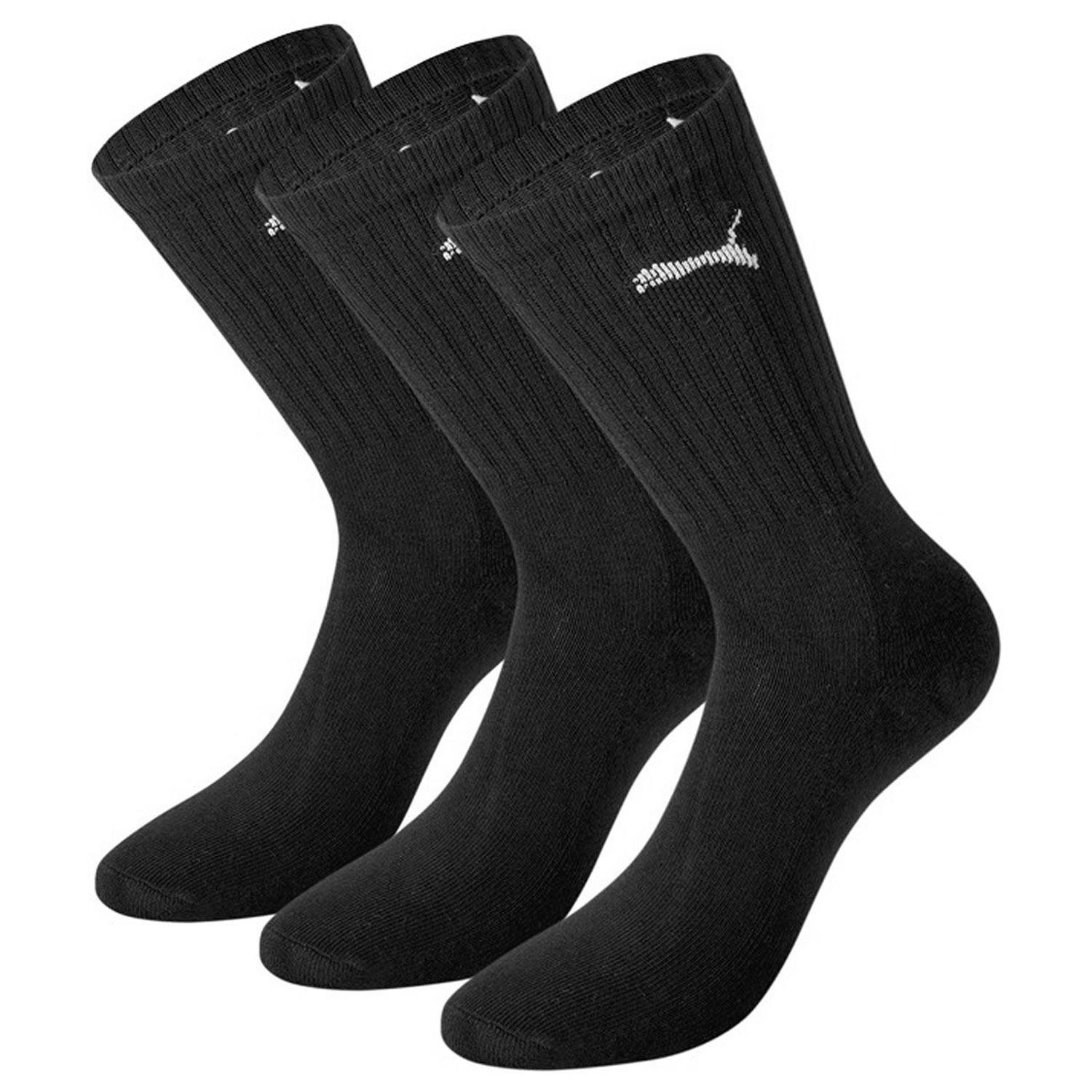 PUMA машки чорапи спортски 3P 3/1 црни