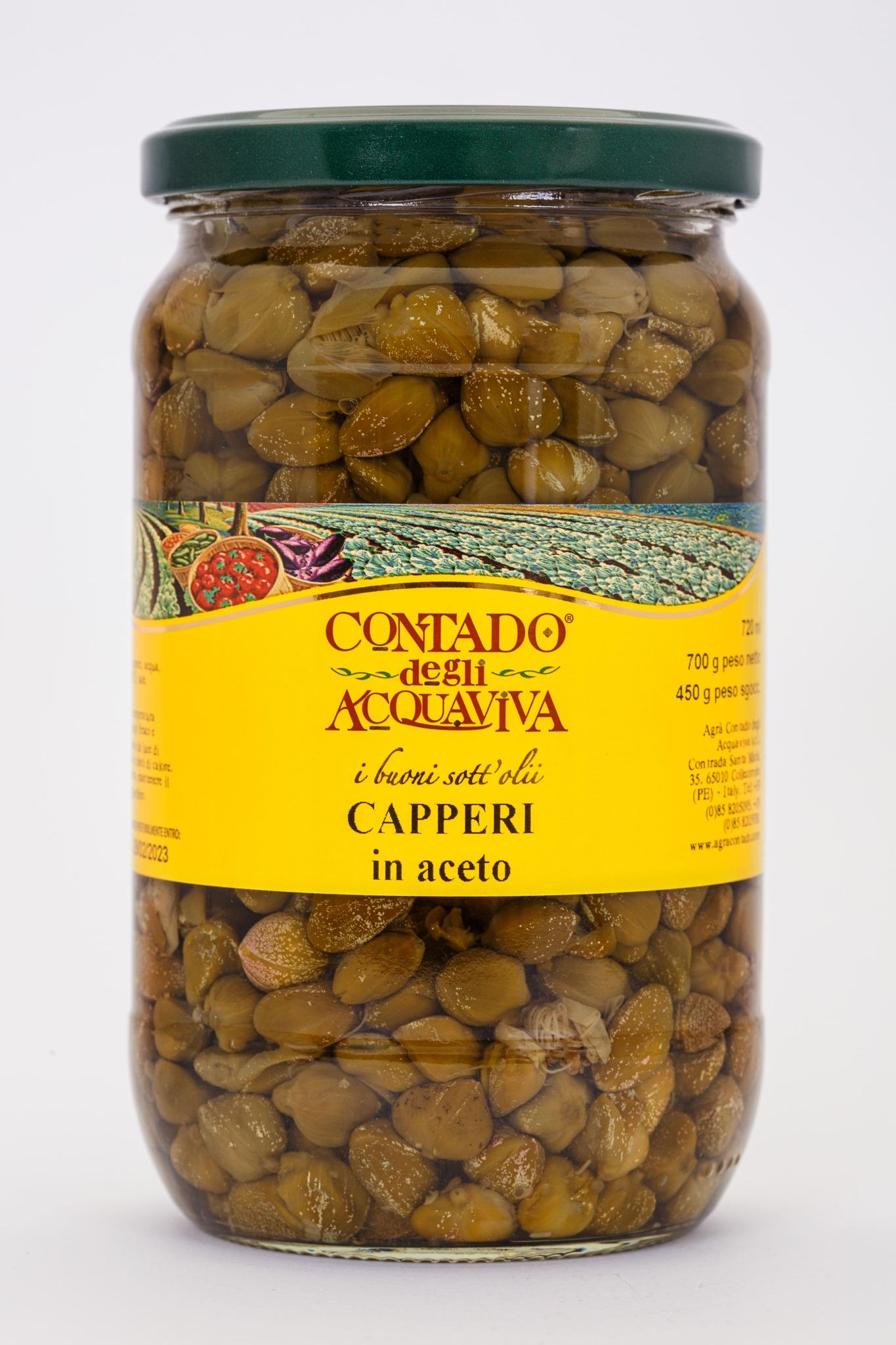AGRA CONTADO Капери во оцет 720мл