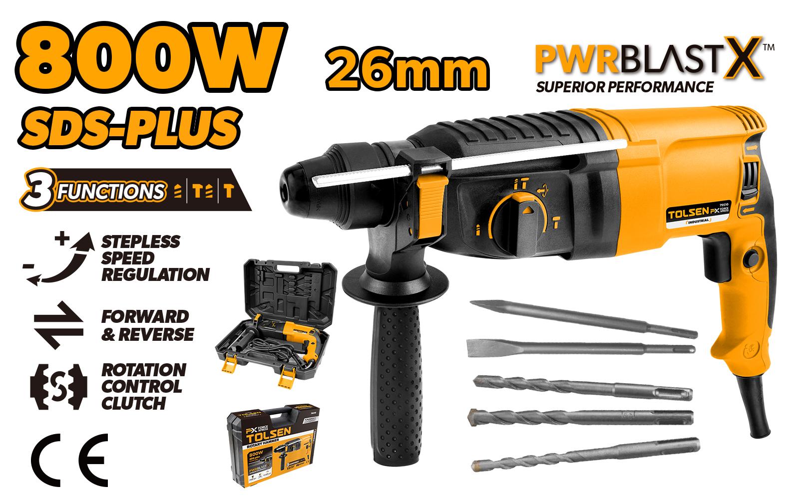 Tolsen Дупчалка ударна 230V 50hz 800V