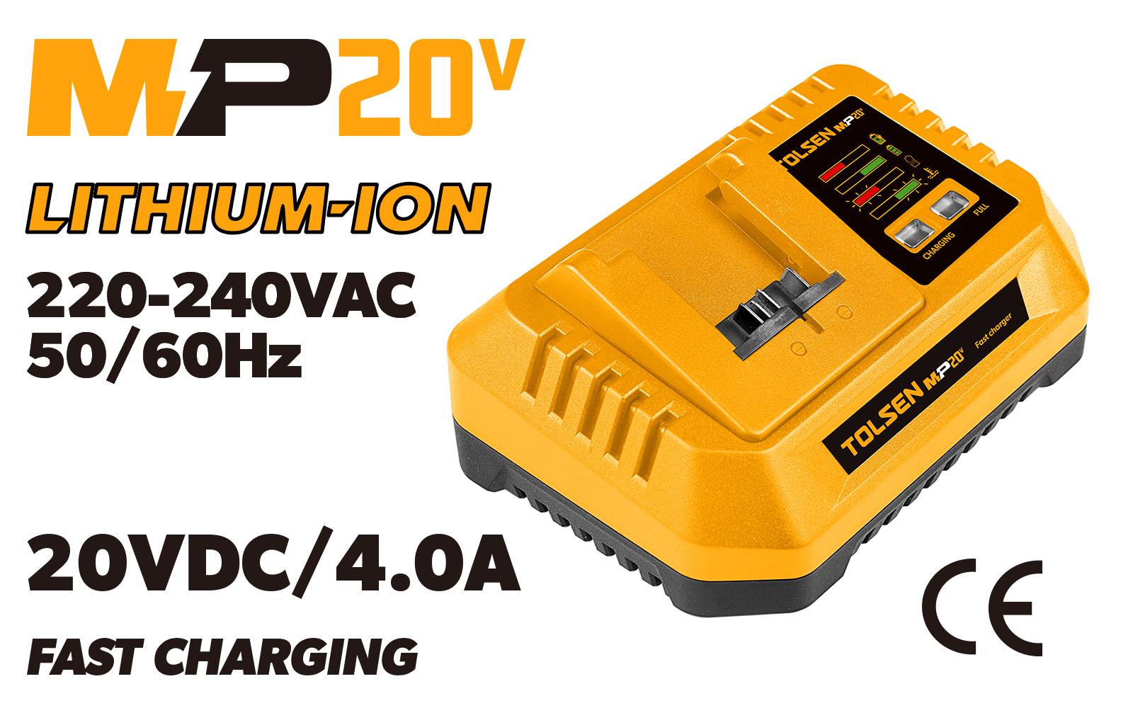 Tolsen Брз полнач 220-240VA 4.0A