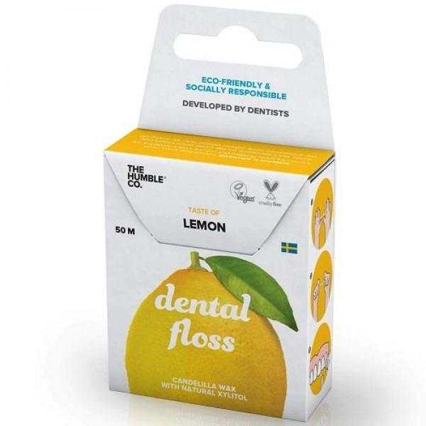 THE HUMBLE  Dental floss lemon конец за чистење на заби - 50 m.