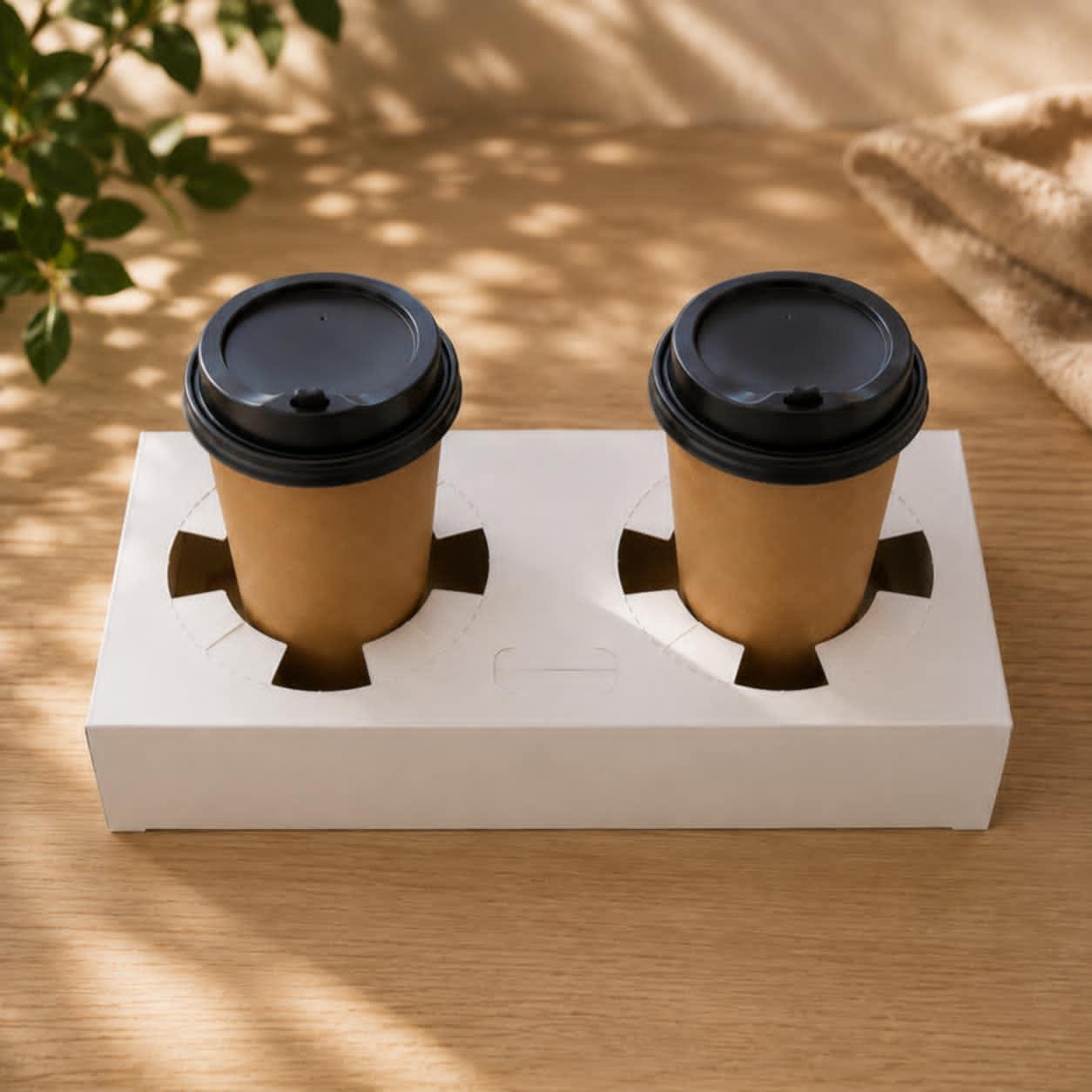 Хартиени држачи за 2 чаши за Coffe to go Сет 50/1