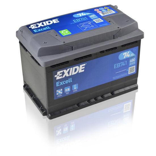 EXIDE Акумулатор excell 74ah 680a лев+