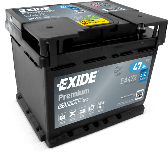 EXIDE Акумулатор premium carbon 2.0 47Ah 450a