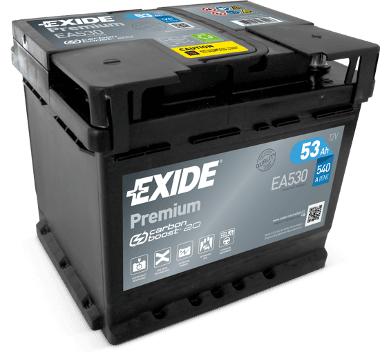 EXIDE Акумулатор premium carbon 2.0 53Ah 540a