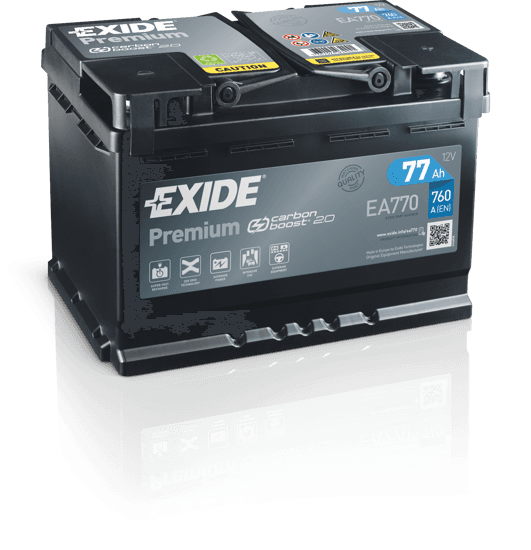 EXIDE Акумулатор premium carbon 2.0 77Ah 760a