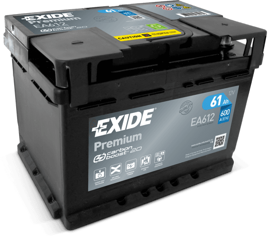 EXIDE Акумулатор Premium Carbon 61ah 600a