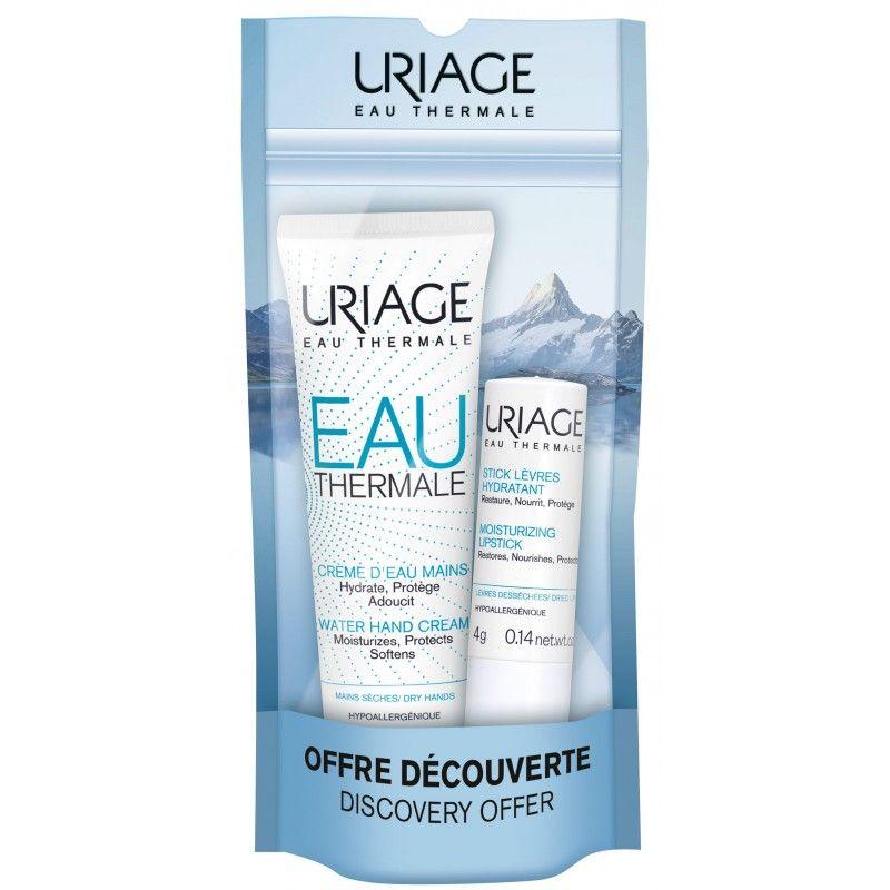 Uriage Uriage Eau Thermale Сет Крем за Раце 30 Ml + Хидратантен Балзам за Усни 4G