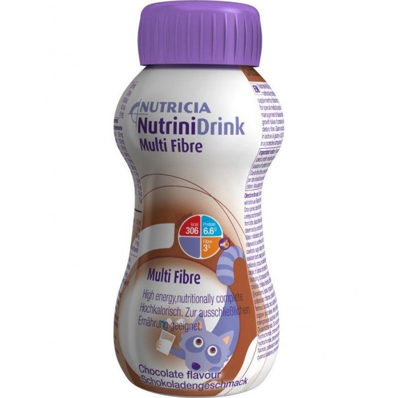 NUTRICIA Nutricia Nutridrink Multi Fibre Високоенергетска Храна Со Вкус на Чоколадо 200Ml