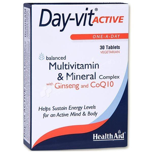 HealthAid Day-Vit Active Таблети, 30 Таблети