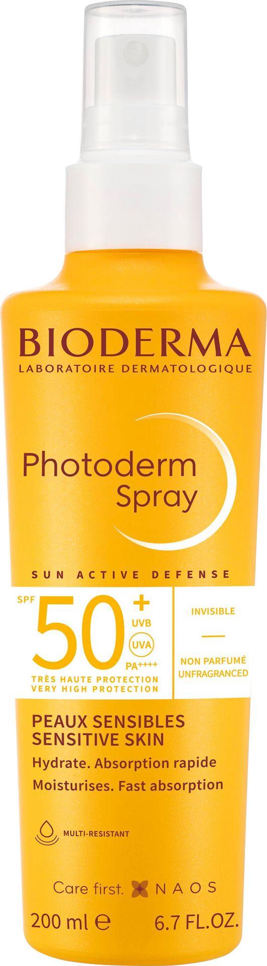 BIODERMA Bioderma Photoderm Spf50+ Спреј Со Многу Висока Заштита на Сонце за Лице И Тело 200Ml