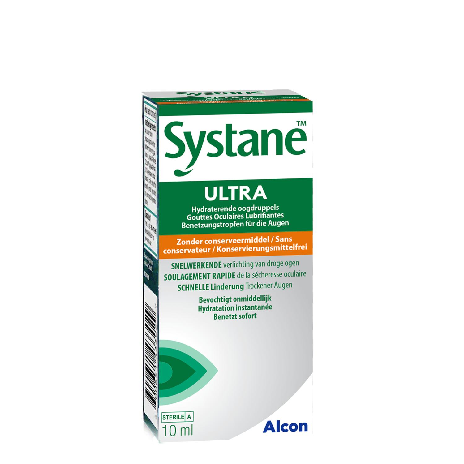 Alcon Systane Ultra Preservative-Free Лубрикантни Капки за Очи 10Ml