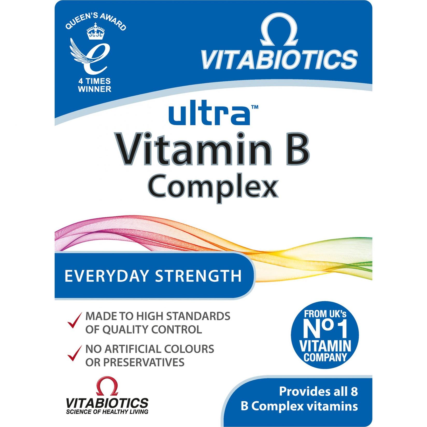 Vitabiotics Ultra Vit B Complex Таблети, 60 Таблети