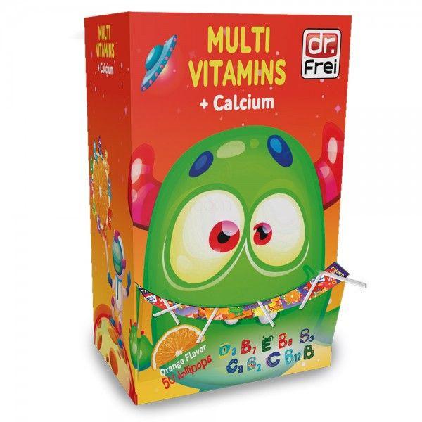 Dr.Frei Multi Vitamins + Calcium Лижавчиња, 50 Лижавчиња