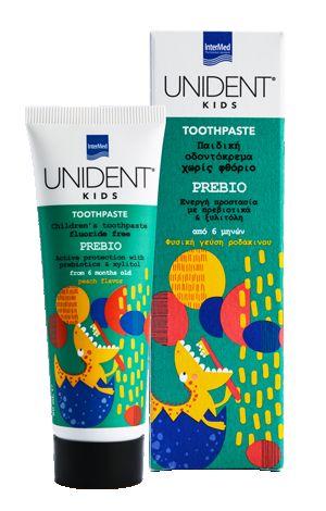 InterMed Unident Kids Prebio 6+ Месеци Паста за Заби 50Ml