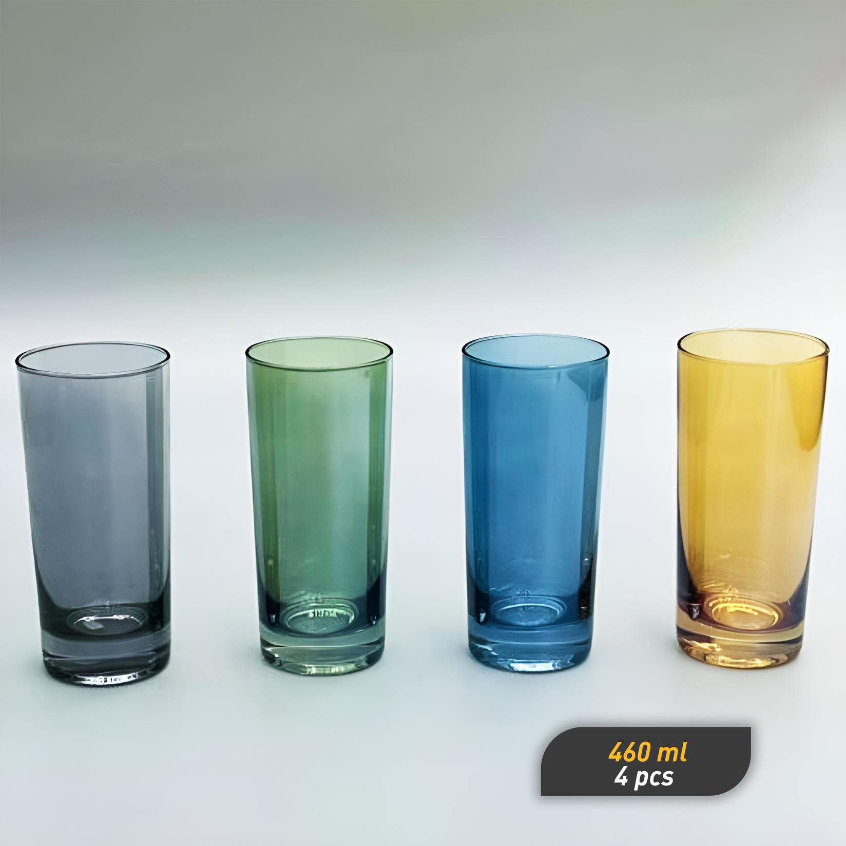 Сет од 4 чаши ви различни бои, 460мл