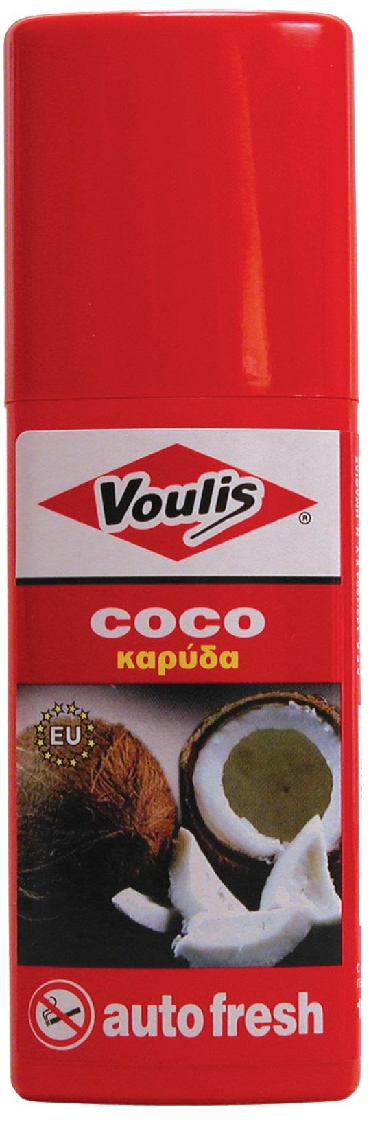 VOULIS Мирис за ентериер Autofresh Кокос 100ml