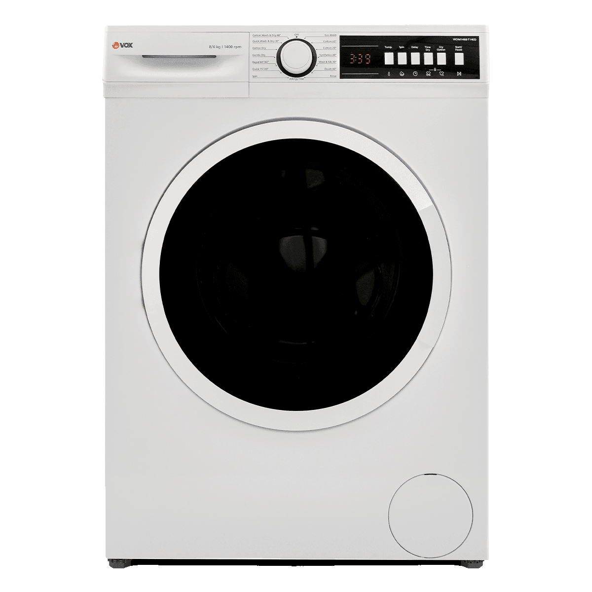 VOX Машина за перење и сушење WDM1468-T14ED , 8kg/6kg, 1400rpm, 15 Programi, U