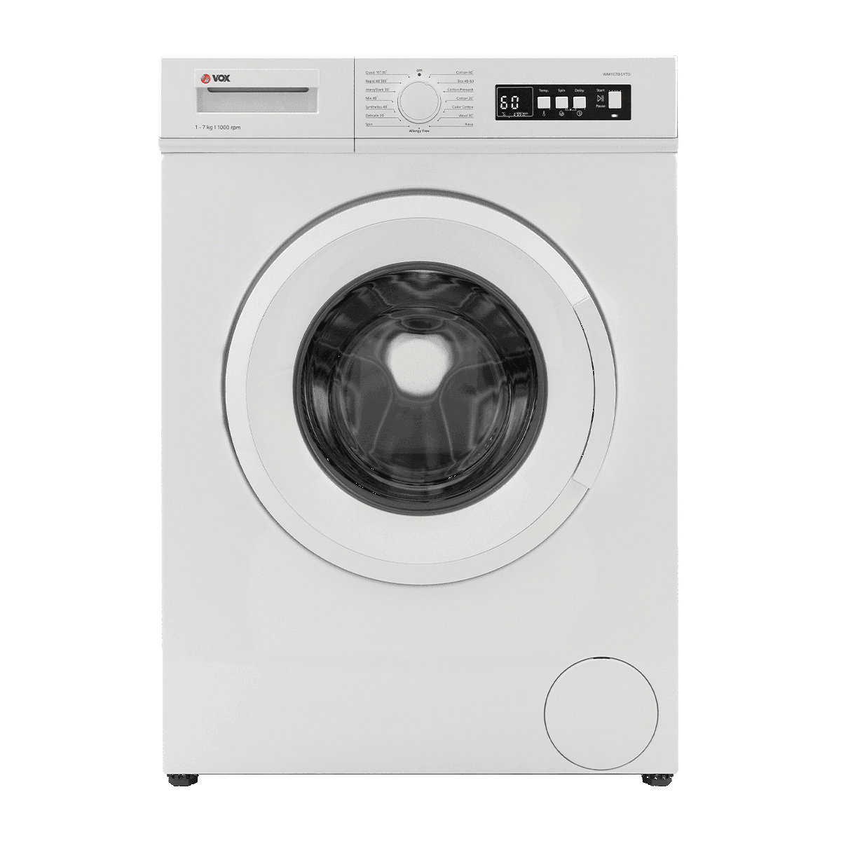 VOX Машина за перење WM 1070-SYTD , 7kg , 1000rpm, A+++ , 15 Programi