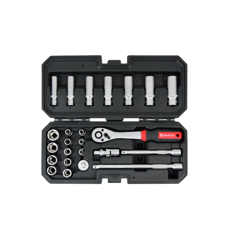 WURTH Сет Red Stripe Насадни Клучеви 1/4-24 Парчиња