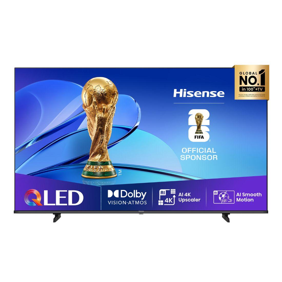 Hisense телевизор 65E7Q, 65", QLED, 4K, UHD, паметен телевизор
