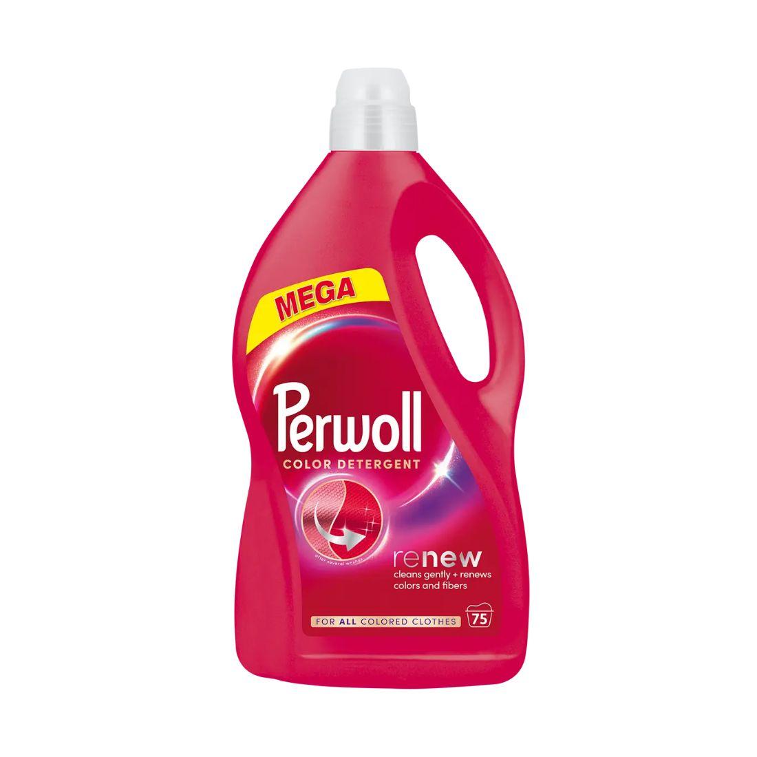 PERWOL Течен детергент за алишта Color 3750ml