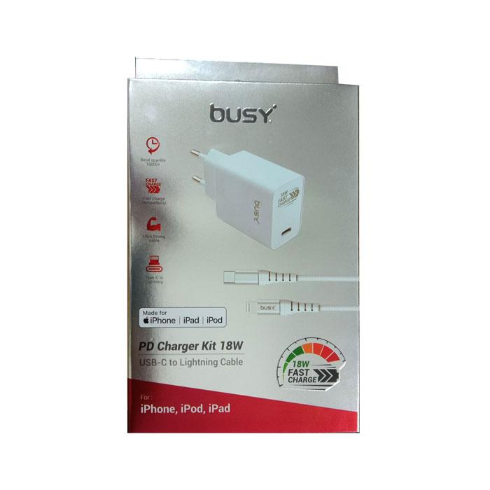 BUSY Set PD полнач + MFI кабел 1,8 m црна
