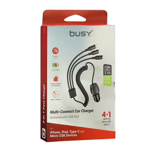 BUSY USB полнач со кабел 3 во 1