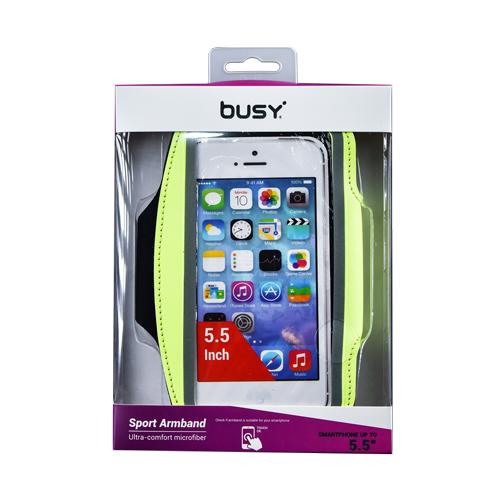 BUSY Спортска торбичка за рака за телефон до 5,5" жолта боја