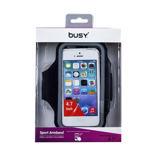 BUSY Спортска торбичка за рака за телефон до 4,7'' црна