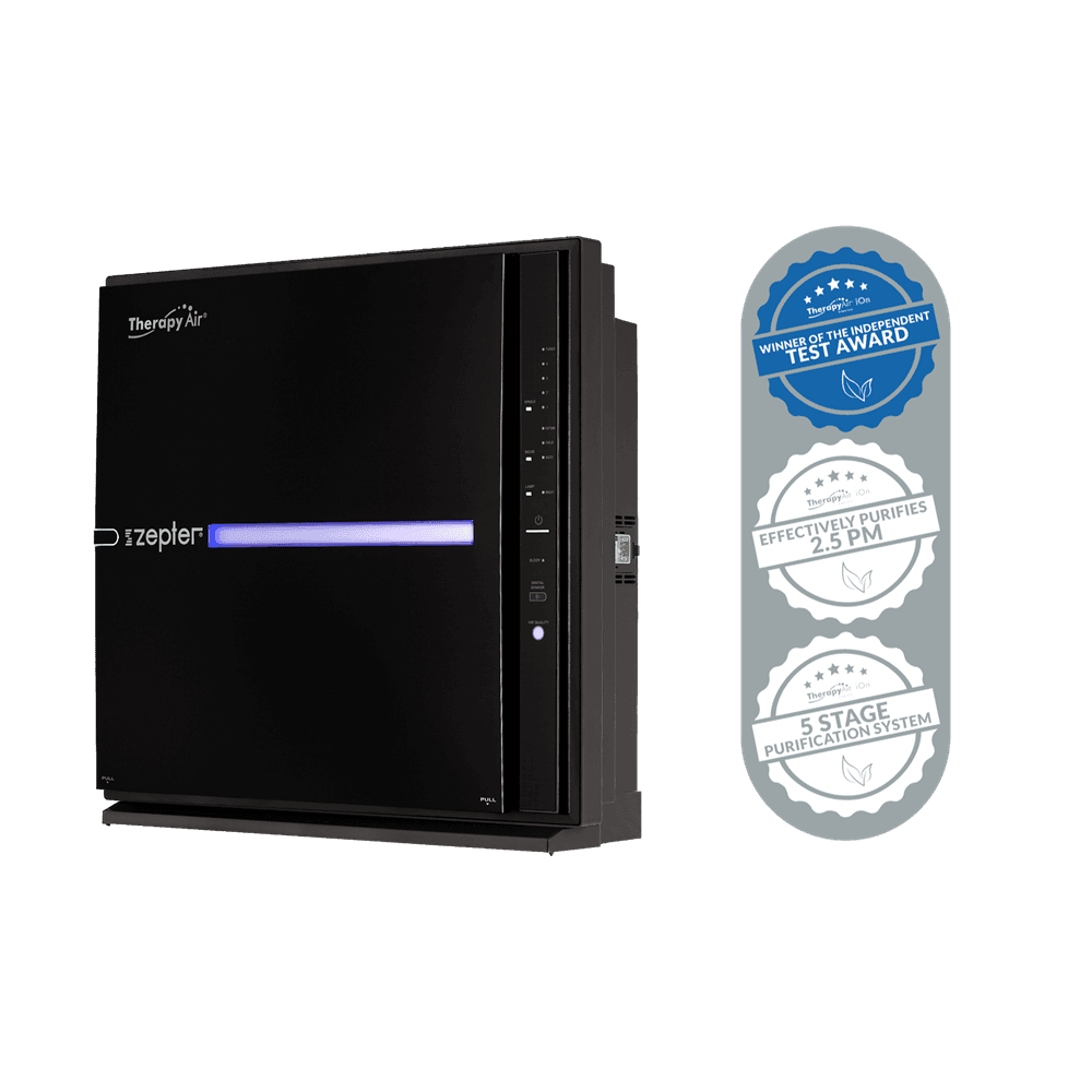 Zepter Прочистувач на воздух Therapy Air iOn BLACK, 6-то степен систем на прочистување на воздухот