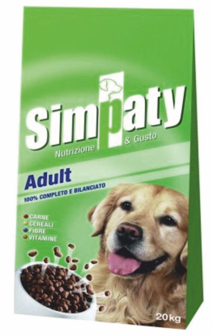 SIMPATY Сува Храна За Кучиња Adult Месо И Житарици, 20 кг