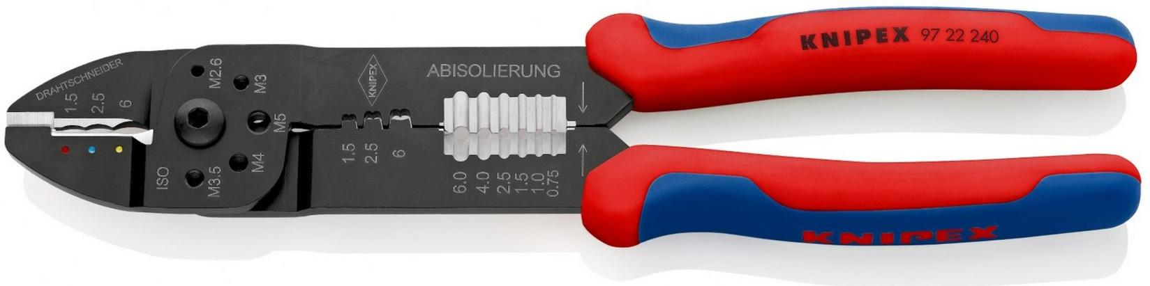 KNIPEX клешти за стегање 240 mm 97 22 240 црвена