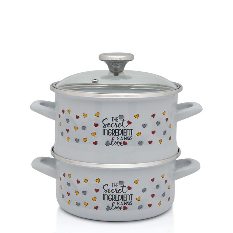 METALAC Тенџере за готвење на пареа 18(1#) Set(2/1) (377422) Secret Ingredient Dek 3406