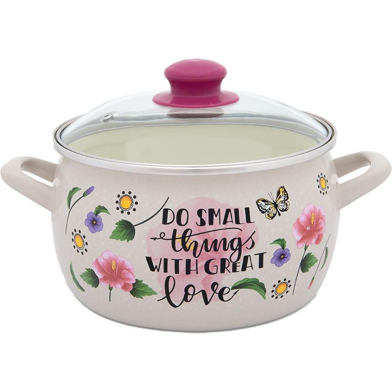 Длабока шерпа Princ со стаклено капаче 20 см / 4,2 L – Пролет