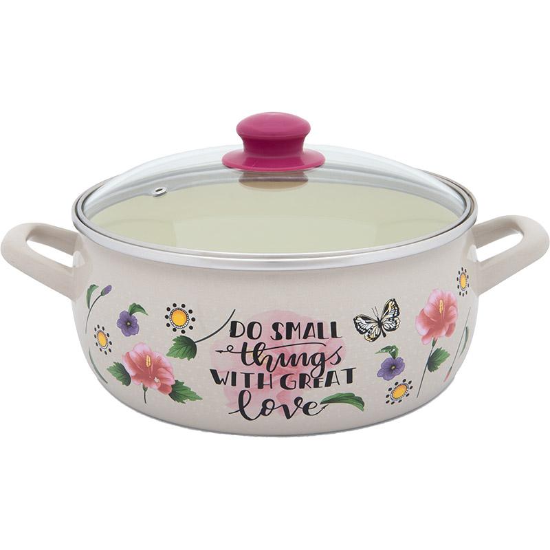 METALAC Плитко тенџере Prince 24/5L(4#) со St Pokl Dek 3464 (380517) пролет