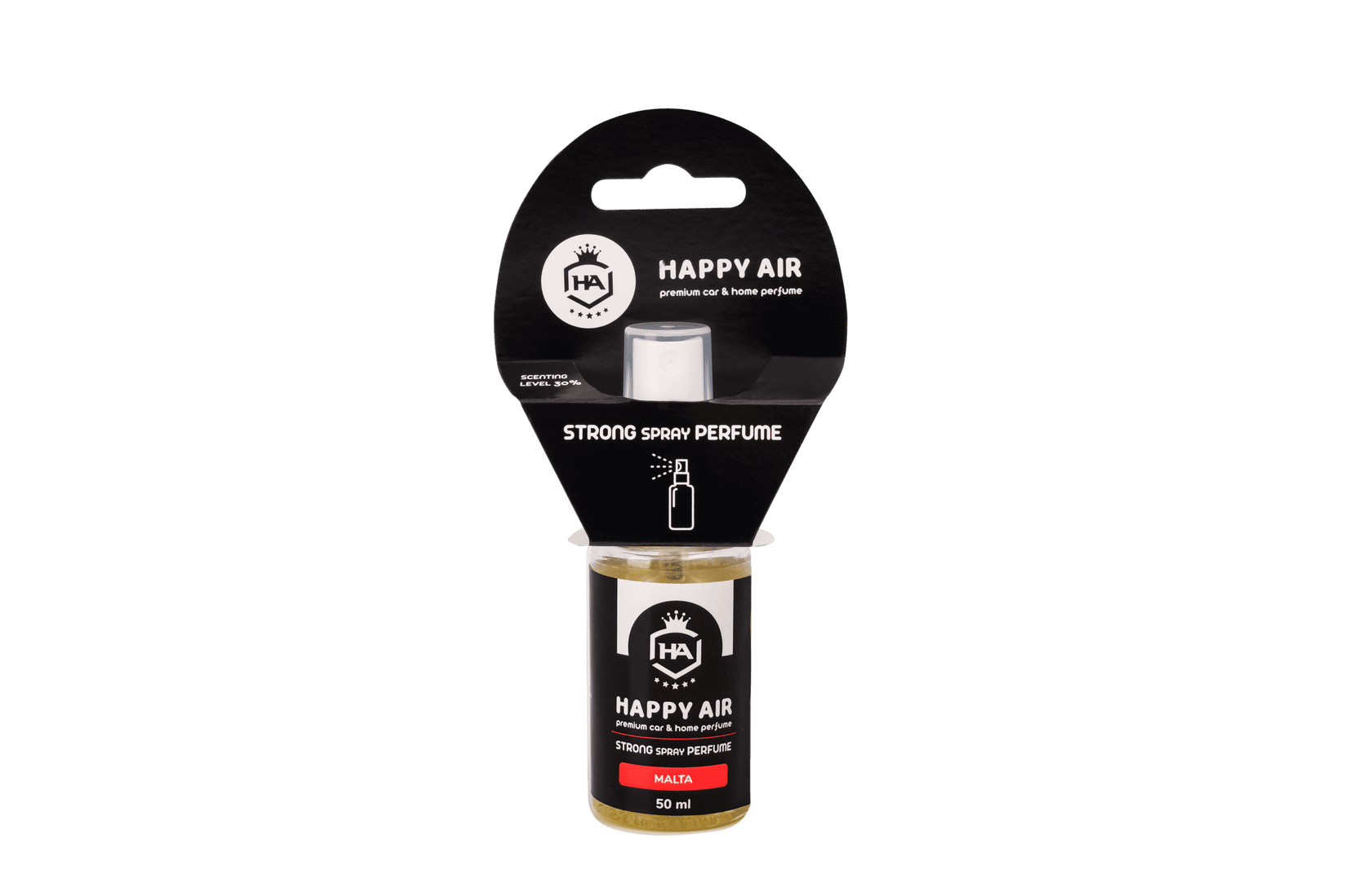 HAPPY AIR STRONG SPRAY Освежувач за простор MALTA 50ml.