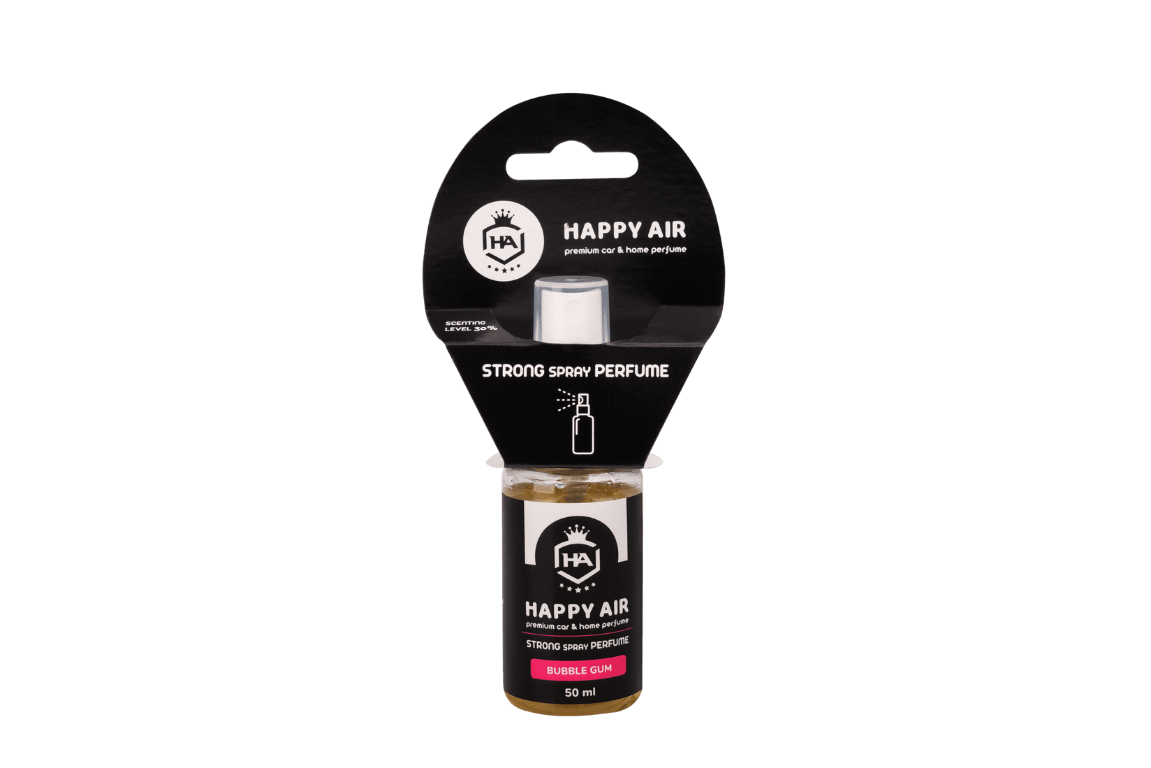 HAPPY AIR STRONG SPRAY Освежувач на воздух BUBBLE GUM 50ml.