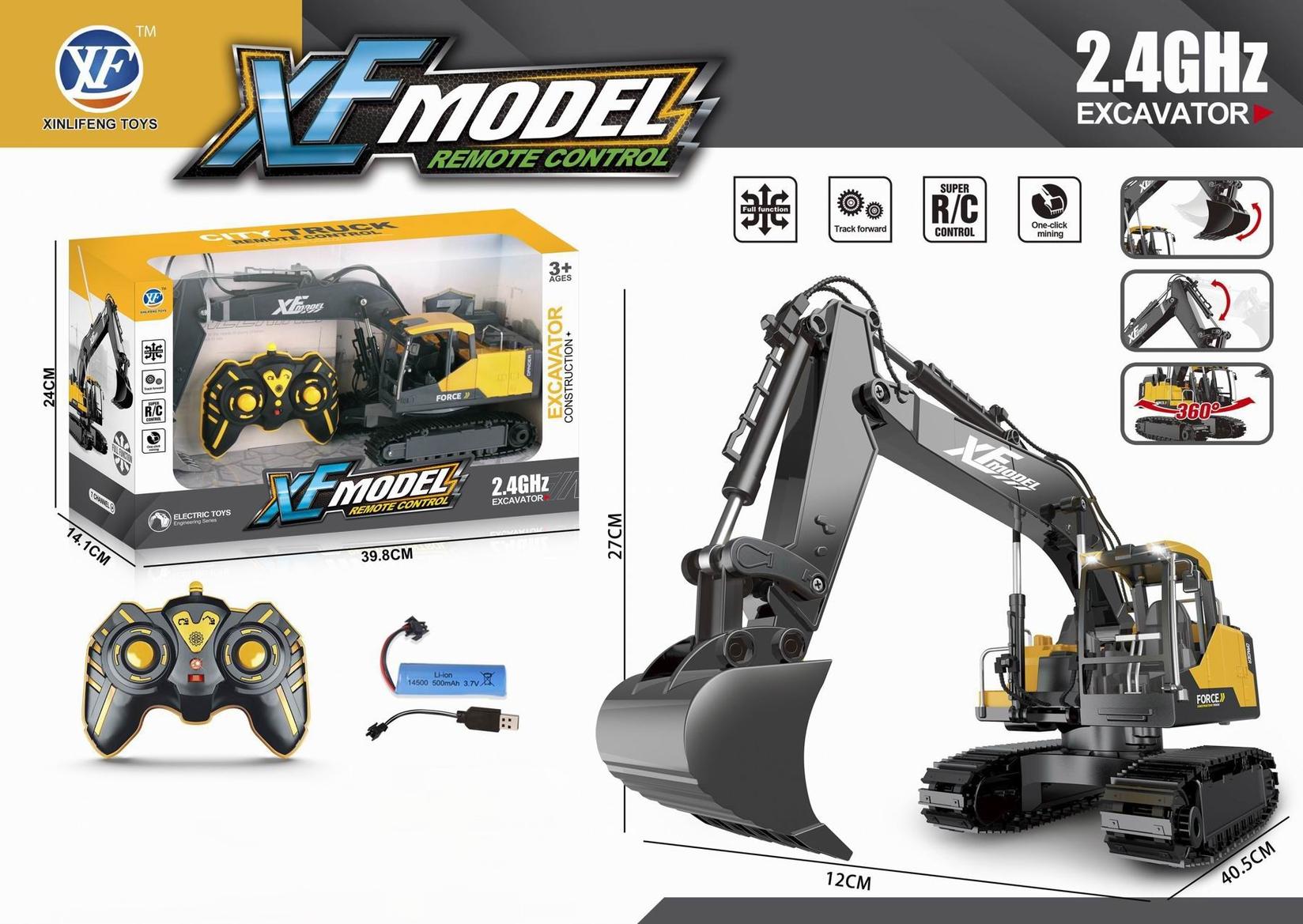 Багер 1:16 со далечински управувач