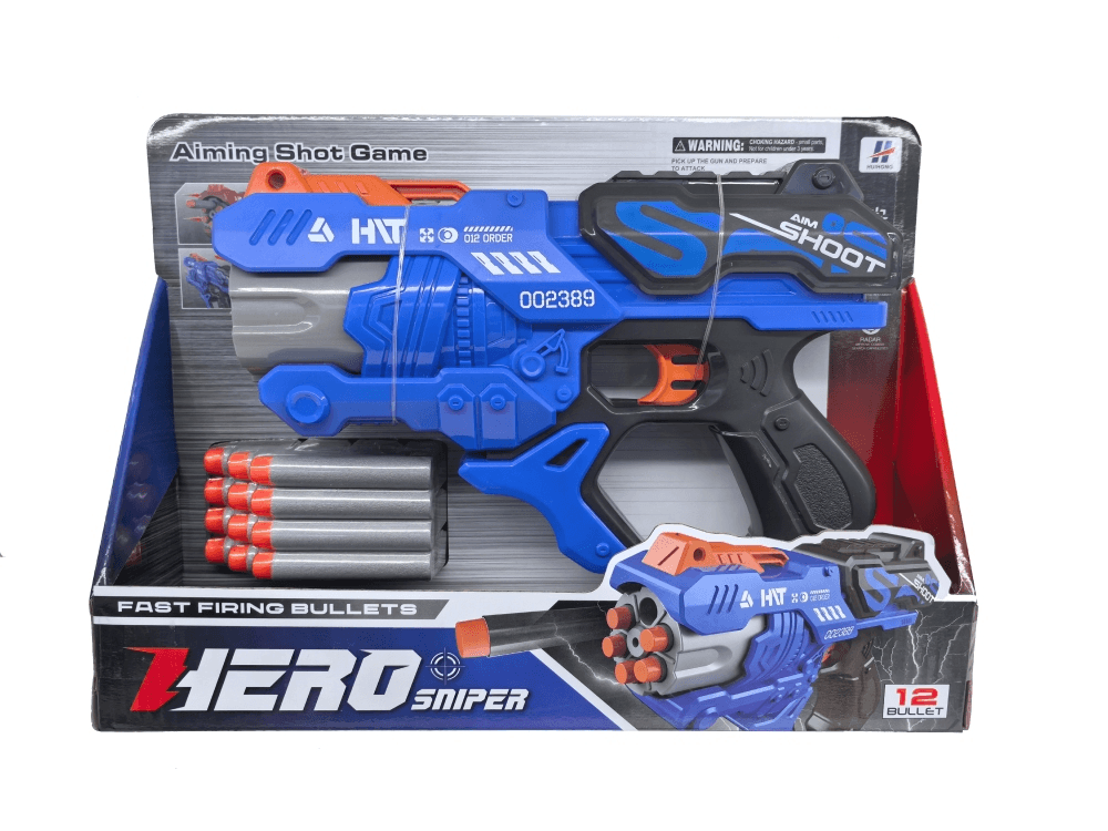 Пиштол играчка со меки куршуми